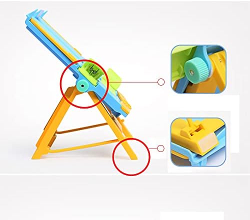 Yuidaaavzz Foldable Book Stand for Kitchen and Office Blue