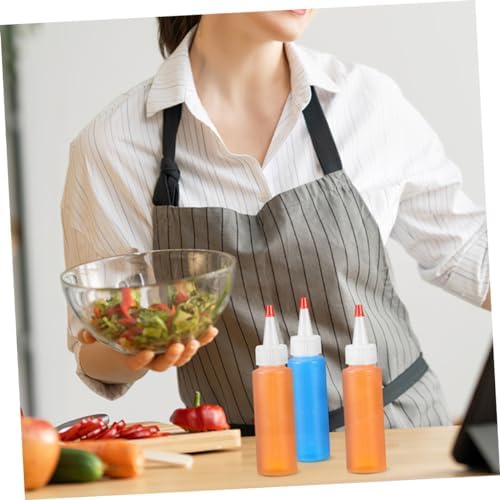 PRETYZOOM 2oz Mini Condiment Squeeze Bottles Set for Kitchen