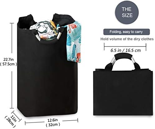 visesunny Foldable Laundry Basket with Handle