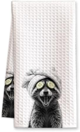 1 PCS Raccoon Hand Towel 16x235 Soft Microfiber