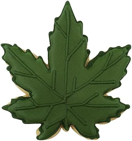 R M International Hemp Leaves Cookie Cutter Set Green