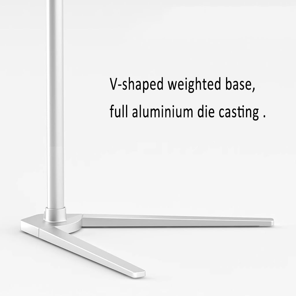 Adjustable Book Stand for Reading and Cooking Silver 53x90cm