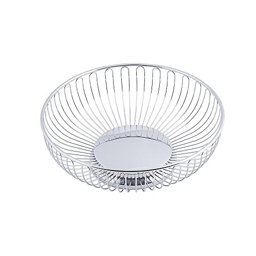 Tablecraft 9 58 Round Bread Basket - Silver 1
