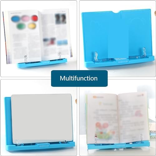 Adjustable Book Stand for Cookbook and Tablet Use