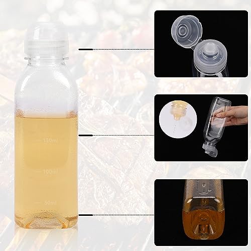Mozeat Lens 10oz Condiment Squeeze Bottles 2 Pack