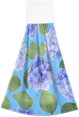 OTVEE Blue Hydrangea Kitchen Towels 2 Pieces