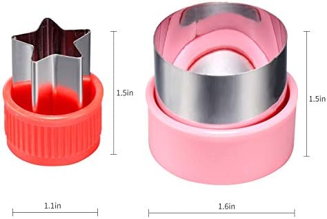 12 Piece Mini Cookie Cutters with Vegetable Cutter Shapes Set