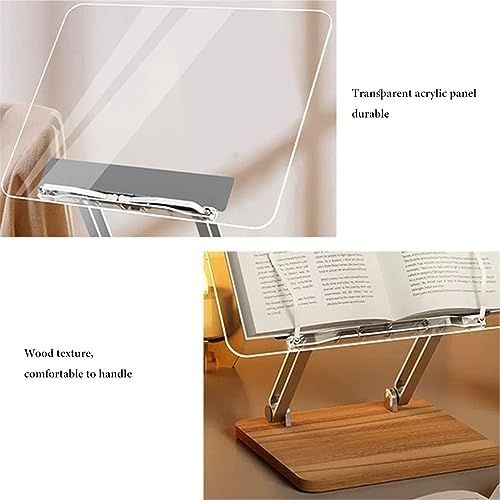 Yuidaaavzz Brown Cookbook Stand for Reading and Work
