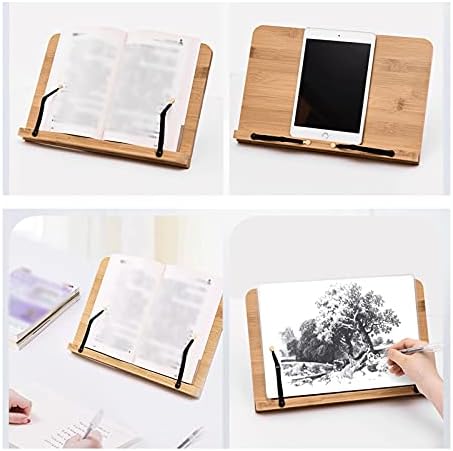 Yuidaaavzz Adjustable Book Stand for Kitchen and Office