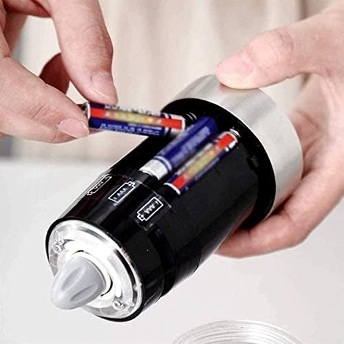 Elegant Salt Pepper Grinder Set with LED Light
