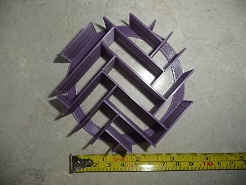YNGLLC Herringbone Concha Cutter Bread Stamp Purple