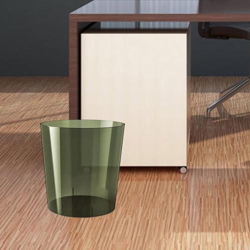 DimyFew Clear Round Waste Paper Bin Green