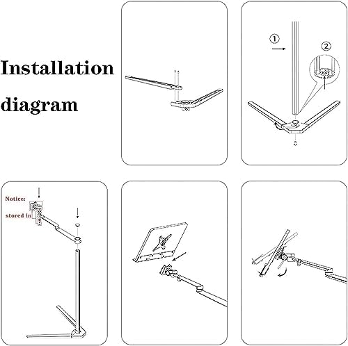 Yuidaaavzz Adjustable Book Stand for Reading in Bed