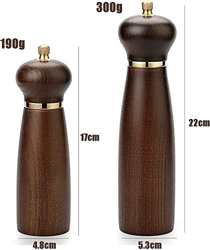 SEFAX 2-Piece Salt Pepper Grinder Set