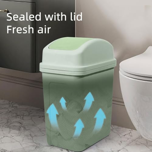 Gooddyiyukey 55 Gallon Slim Trash Can with Lid
