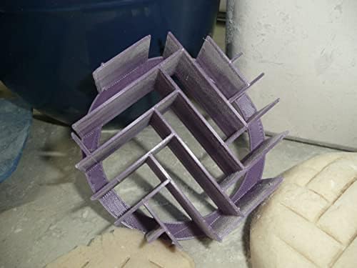 YNGLLC Herringbone Concha Cutter Bread Stamp Purple