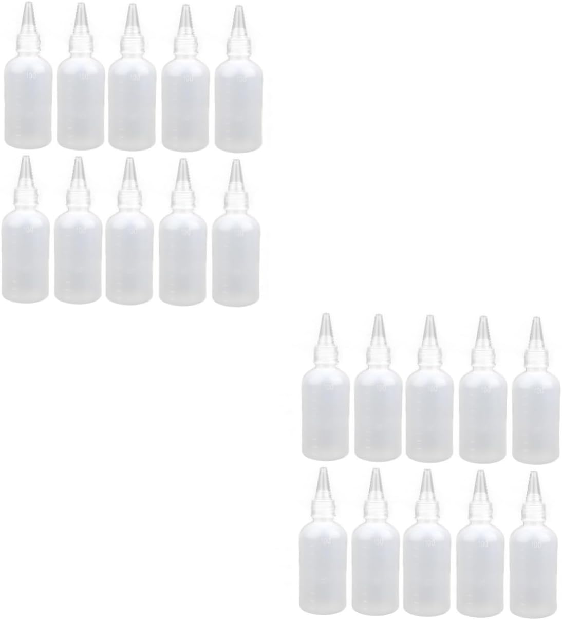 20 Pcs Reusable Condiment Squeeze Bottles