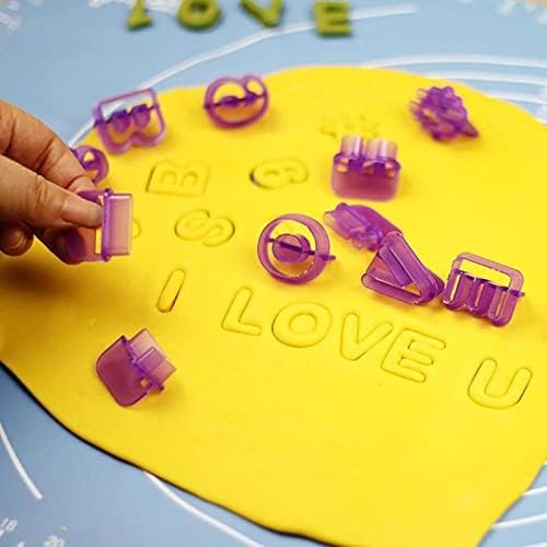 Aggert 40Pcs Silicone Alphabet Cake Molds Set