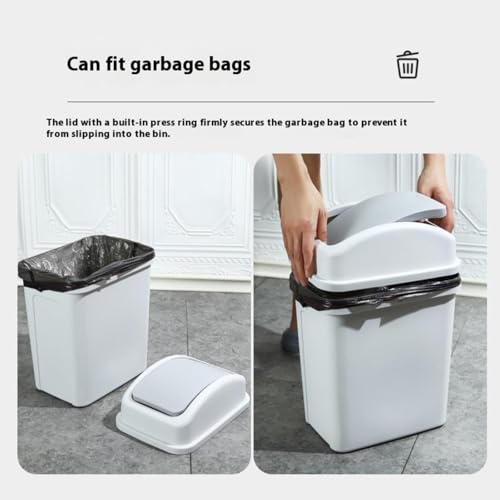 Gooddyiyukey 55 Gallon Plastic Trash Can with Lid