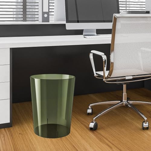 Qianly Clear Wastebasket for Home Kitchen Kids Room