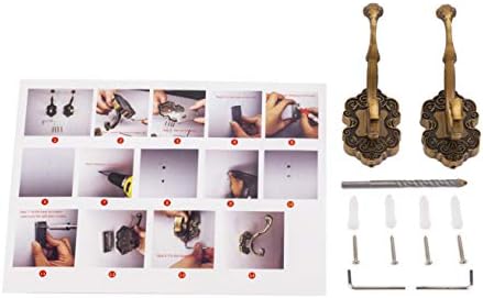 SDH Antique Brass Coat Hooks - Heavy Duty Rust Resistant