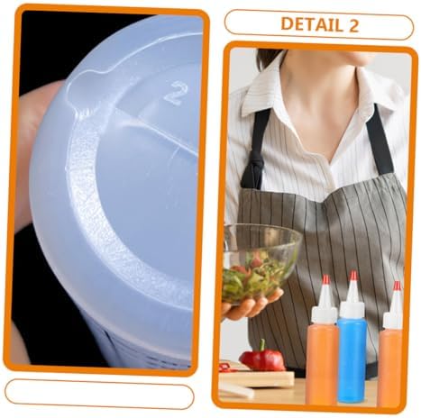 Luxshiny Mini 2oz Condiment Squeeze Bottles