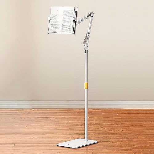 Adjustable Floor Stand for Bed 180-Degree Rotatable Book Holder