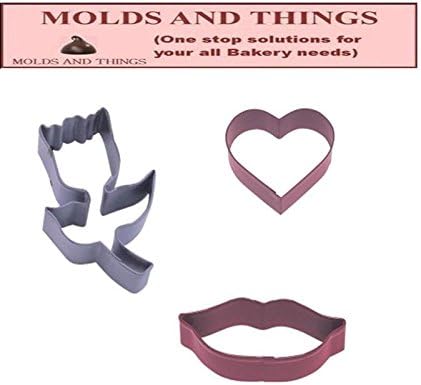 Polyresin Coated Cookie Cutters Set of 3