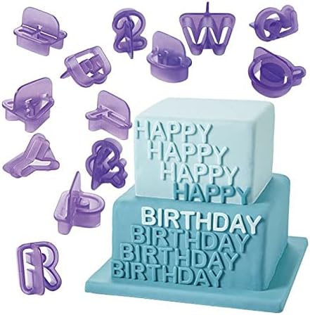 Aggert 40Pcs Silicone Alphabet Cake Molds Set