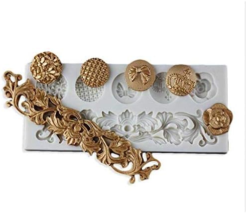 Sugarcraft Embossed Pattern Cookie Silicone Cutter
