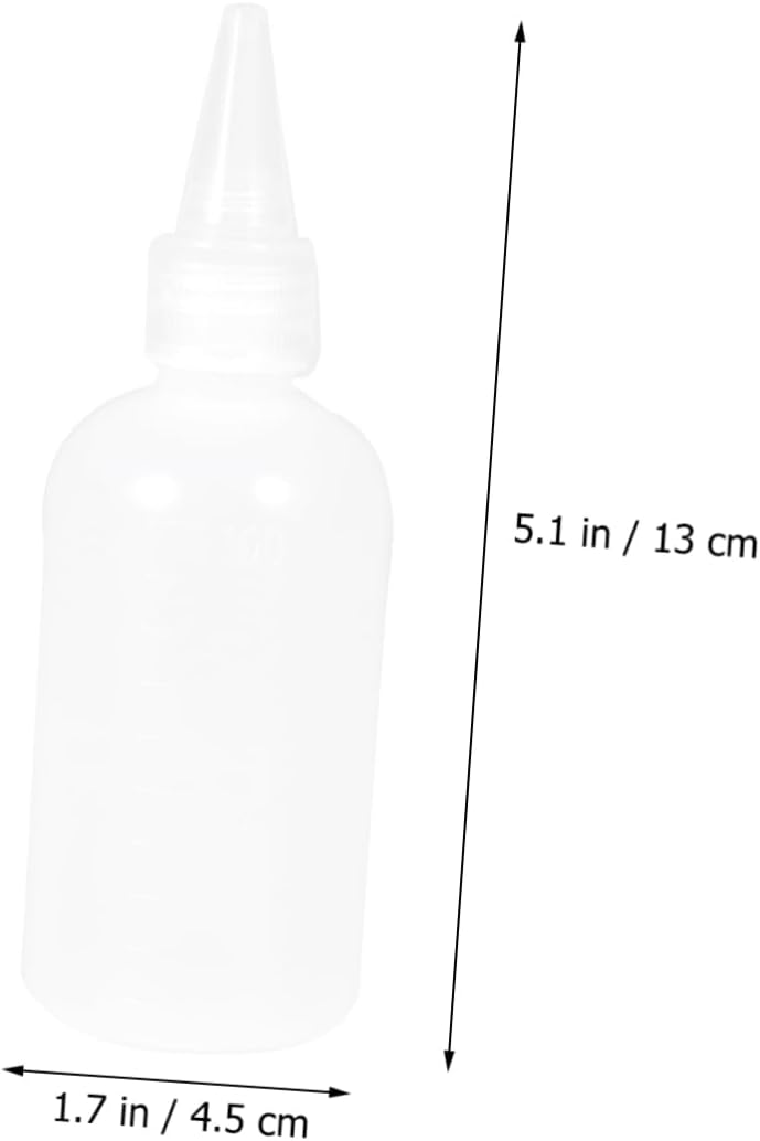CANIGHT 2 Sets Lightweight 100ml Squeeze Bottles with Leakproof Design and Funnel