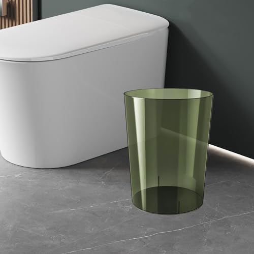 Qianly Clear Wastebasket for Home Kitchen Kids Room