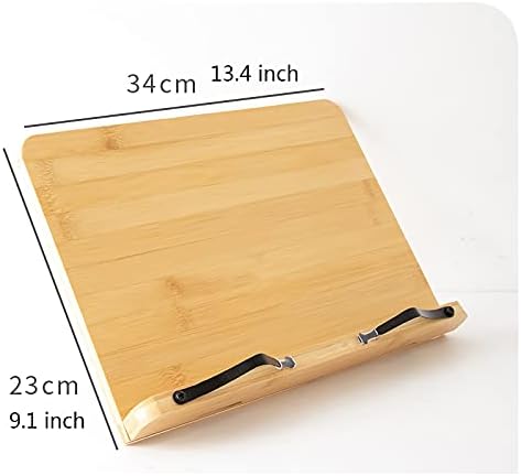 Adjustable Book Stand with Foldable Tray for Reading Cooking and More