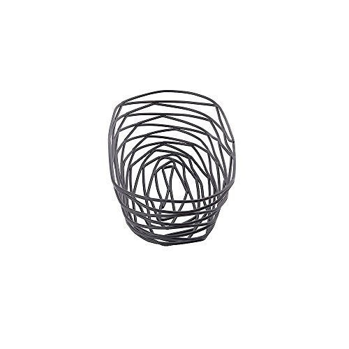 TableCraft BK11709 Black Metal Basket 9x4x2