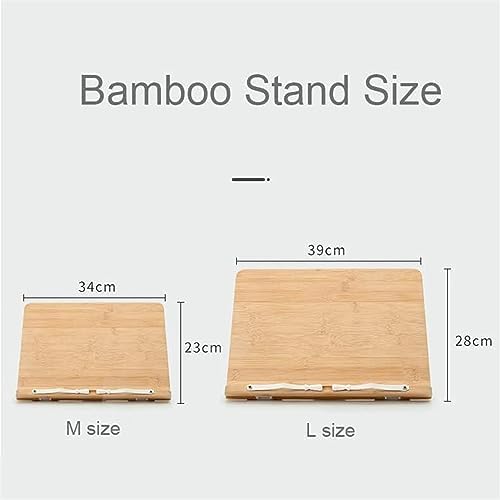 Adjustable Wood Book Stand for Reading and Cooking