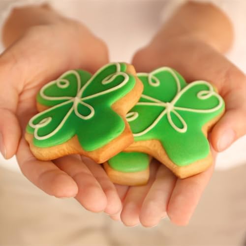 St Patricks Day Shamrock Cookie Cutters 4 Pack Stainless Steel