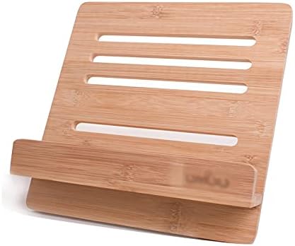 Adjustable Height Book Stand with Angle and Tablet Holder