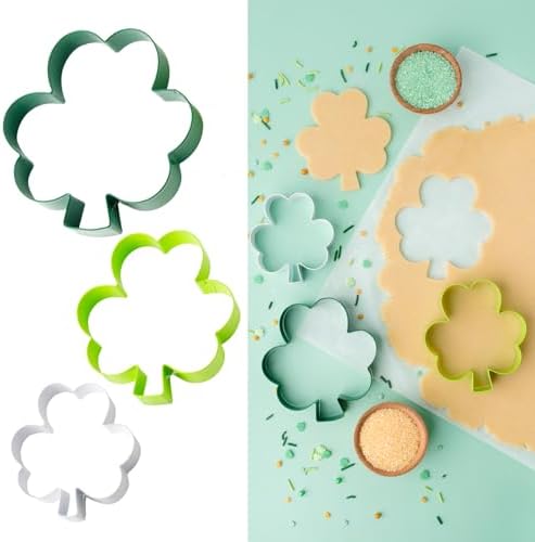 Cookie Cutter Kingdom Shamrock 3 Pack Stainless Steel