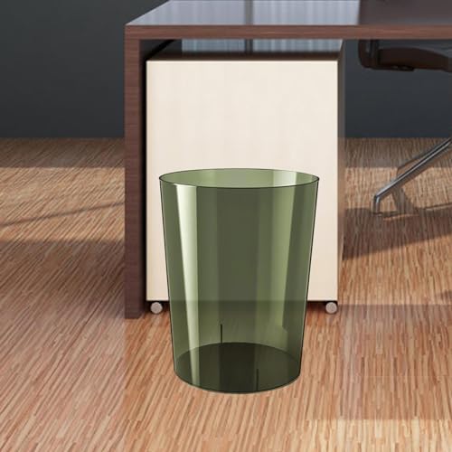 Qianly Clear Wastebasket for Home Kitchen Kids Room