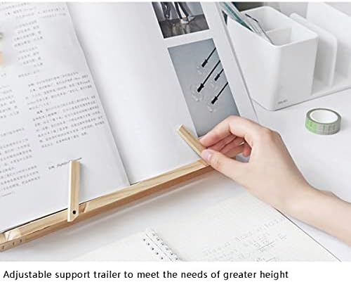 Yuidaaavzz Adjustable Cookbook Holder Book Stand