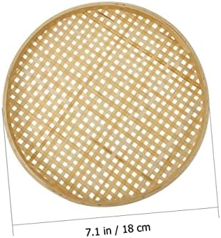 BEBEMOKO Bamboo Sieve Colander Storage Basket