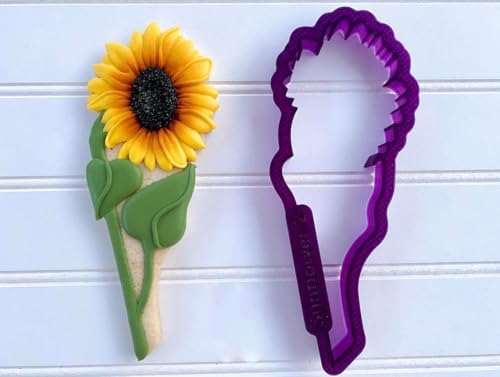 Cute Cookie Cutters with Sunflower Bouquet Design