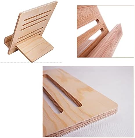 Adjustable Height Book Stand with Angle and Tablet Holder