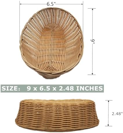 16 Pack Plastic Oval Gift Baskets for Parties and Events