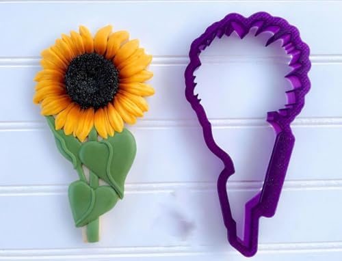 Cute Cookie Cutters with Sunflower Bouquet Design