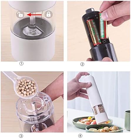 TEMKIN Elegant LED Salt Pepper Grinder Set