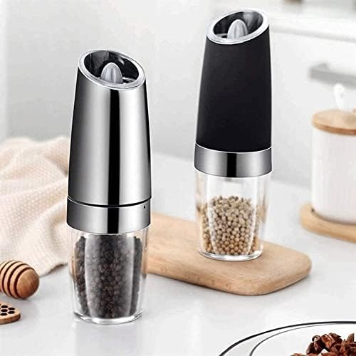Elegant Salt Pepper Grinder Set with LED Light
