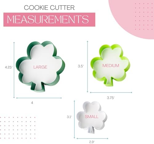 Cookie Cutter Kingdom Shamrock 3 Pack Stainless Steel