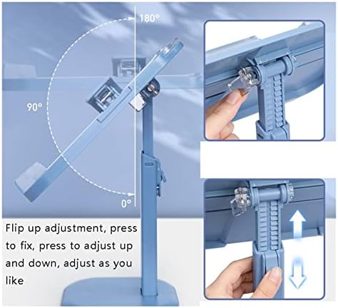 Yuidaaavzz Adjustable Cookbook Stand Portable Foldable Holder