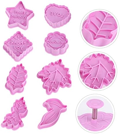 Hemoton 2 Set Leaf Cookie Molds Baking Kit